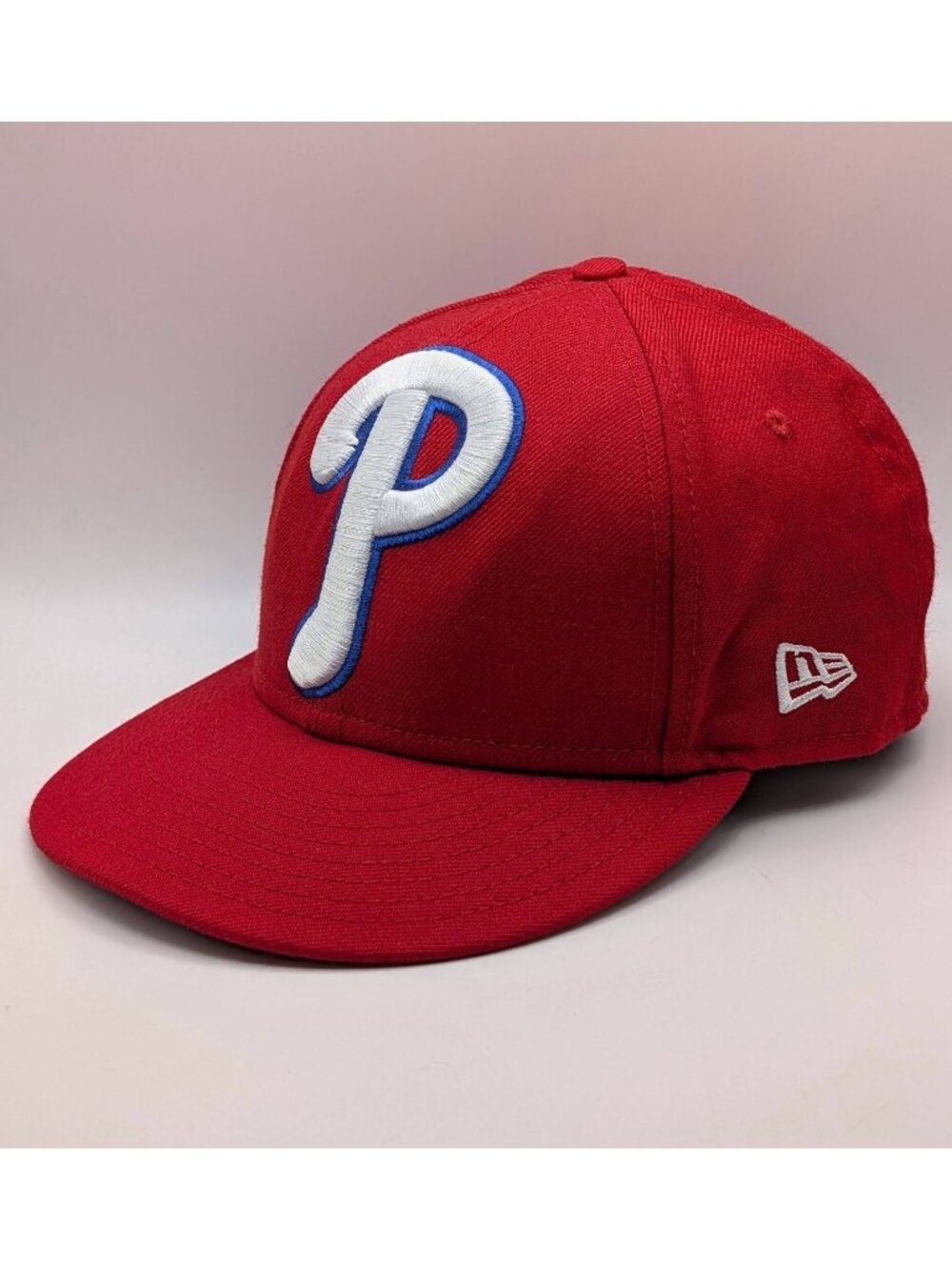 Philadelphia Phillies New Era 59Fifty Fitted Hat Size 7 1/4 Red Big Logo MLB